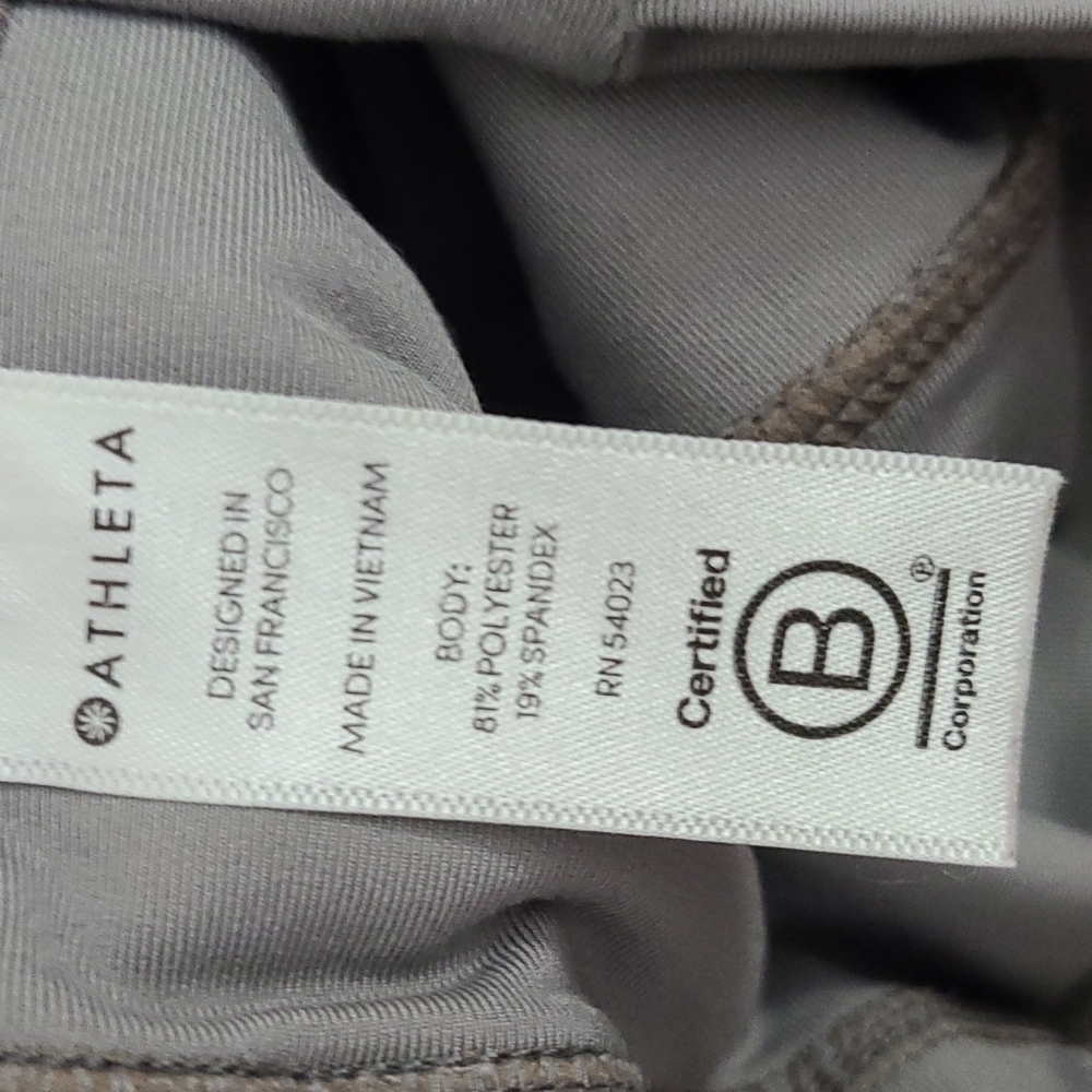 Athleta Spar Colorblock 7/8 Tight in Silver Bells Large - Picture 6 of 7